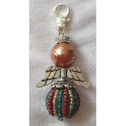 Perlen-Engel bronze/braun