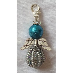 Perlen-Engel türkis