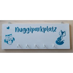 Nuggiparkplatz weiss/türkis