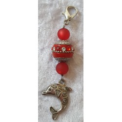 Anhänger Delphin rot