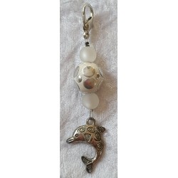 Anhänger Delphin weiss