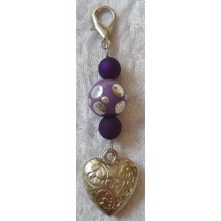 Anhänger Herz lila