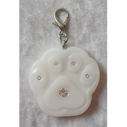 Anhänger Pfote weiss