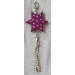 Anhänger Stern magenta
