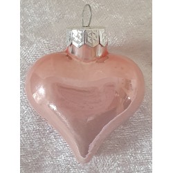 Glas Herz rosa