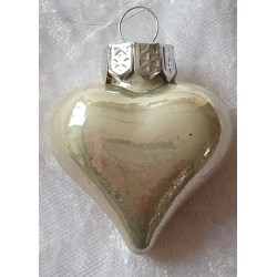 Glas Herz hell lindengrün...