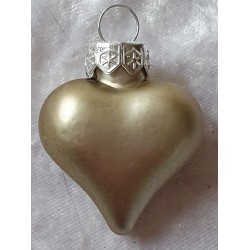 Glas Herz hell lindengrün matt