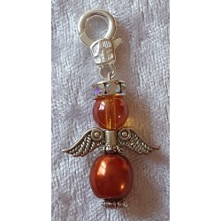 Perlen Engel orange