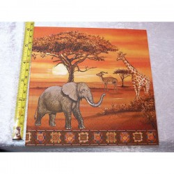Serviette Elefant/Giraffe