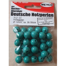 Holz Perlen seegrün