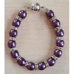 Perlen Armband violette