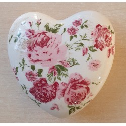 Porzellan Herz Rosen