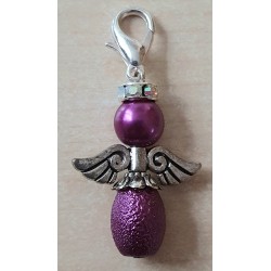 Perlen Engel magenta