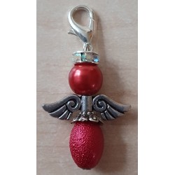 Perlen Engel rot
