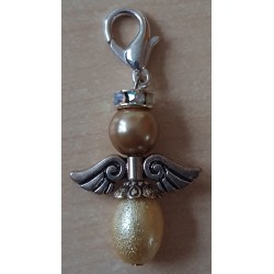 Perlen Engel hellbraun