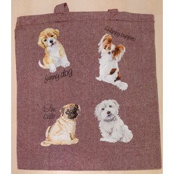 Baumwoll Tasche Hunde