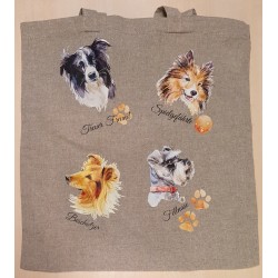 Baumwoll Tasche Hunde