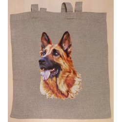 Baumwoll Tasche Schäferhund