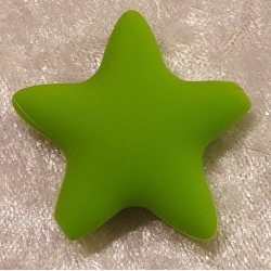 Silikon Stern mit Loch grün