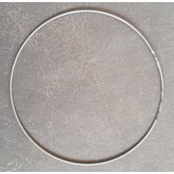 Metall Ring silberfarbig