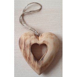 Holz Herz natur