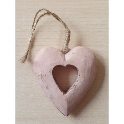 Holz Herz rosa