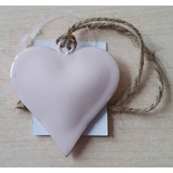 Metall Herz rosa