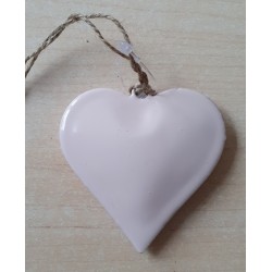 Metall Herz rosa