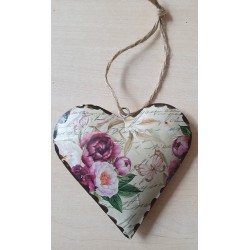 Metall Herz Blumen