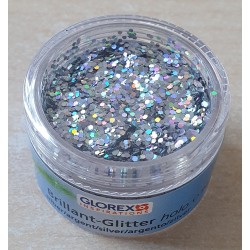 Brillant Glitter holo/silber