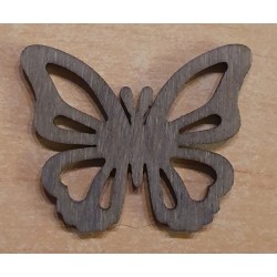 Holz Schmetterling grau