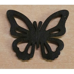 Holz Schmetterling schwarz