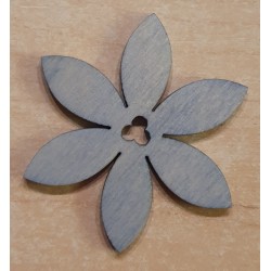 Holz Blume hellblau