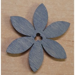 Holz Blume blau