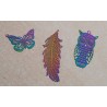 Metall Anhänger Schmetterling bunt