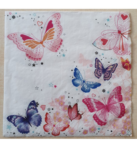 Serviette Schmetterlinge