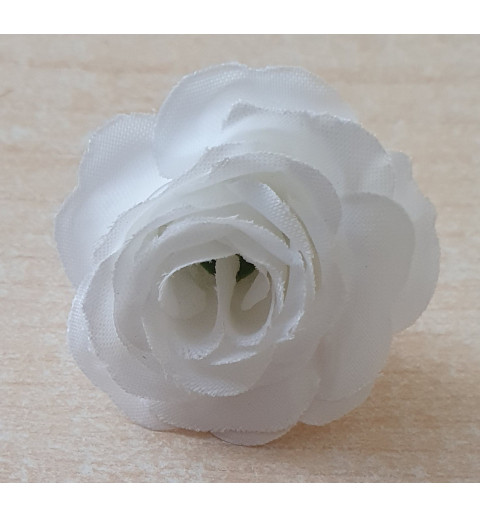 Stoff Rosen weiss