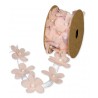 Organza Blumenband apricot