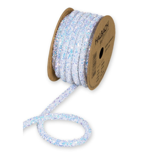 Glitter Schlauch weiss