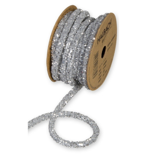 Glitter Schlauch silber