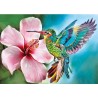 3D Diamant Pixel Bild Kolibri