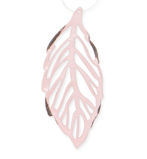 Metall Blatt rosa