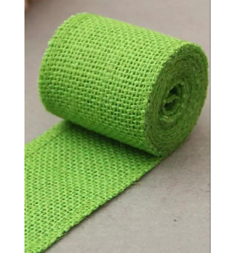 Jute Band grün