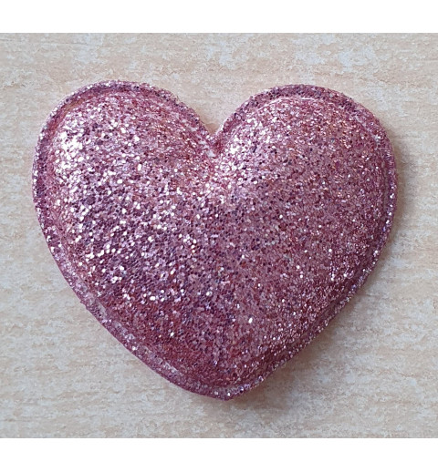 Stoff Herz rosa