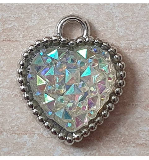 Herz Anhänger transparent