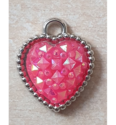 Herz Anhänger pink