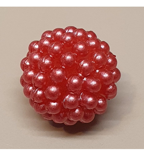 Kunststoff Perlen rot