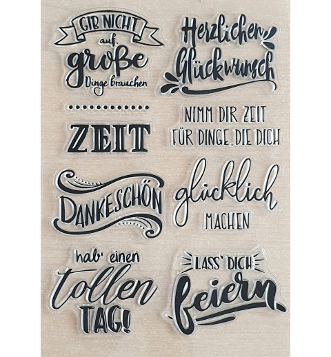 Clear Stamps Sprüche