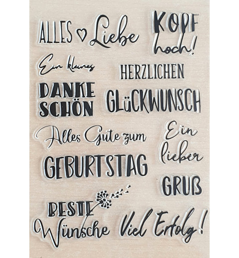 Clear Stamps Sprüche