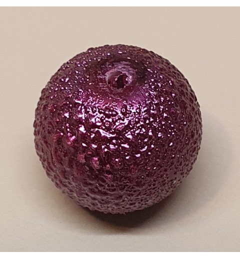 Crackel Perlen weinrot